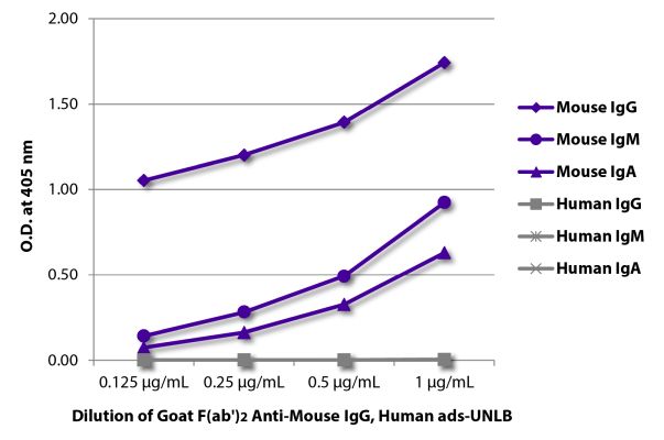 Image: Goat F(ab')2 anti-Mouse IgG (H+L)-unconj., MinX Hu