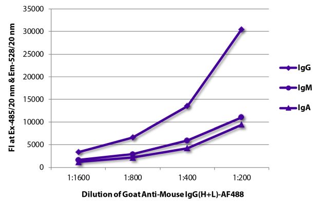 Image: Goat IgG anti-Mouse IgG (H+L)-Alexa Fluor 488, MinX none
