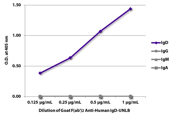 Abbildung: Ziege F(ab')2 anti-Human IgD-unkonj., MinX keine