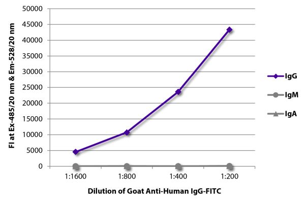 Image: Goat IgG anti-Human IgG (Fc)-FITC, MinX none