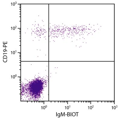 Image: Mouse IgG anti-Human IgM (µ)-Biotin, MinX none