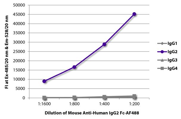 Image: Mouse IgG anti-Human IgG2 (Fc)-Alexa Fluor 488, MinX none