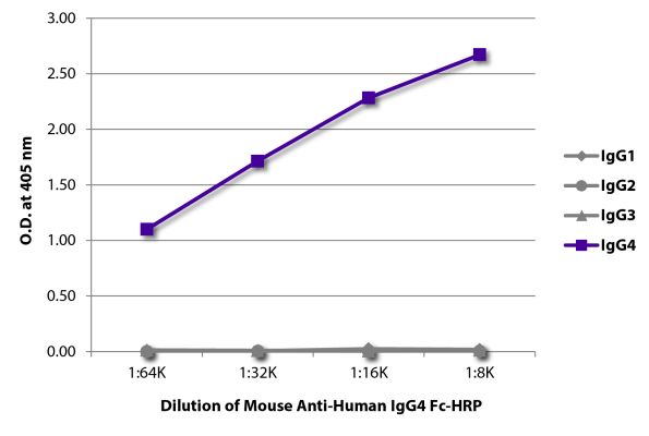Image: Mouse IgG anti-Human IgG4 (Fc)-HRPO, MinX none