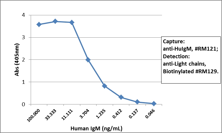 Antikörper Kaninchen IgG anti-Human IgM (μ) (RM121)-Biotin, MinX Hu
